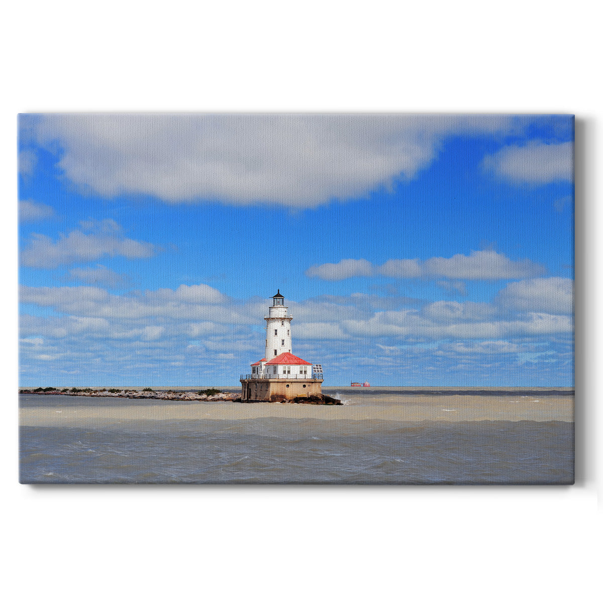 Chicago Harbor Lighthouse III - Gallery Wrapped Canvas