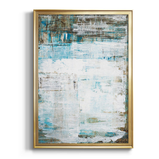 Beach Glass - Modern Framed Canvas Print