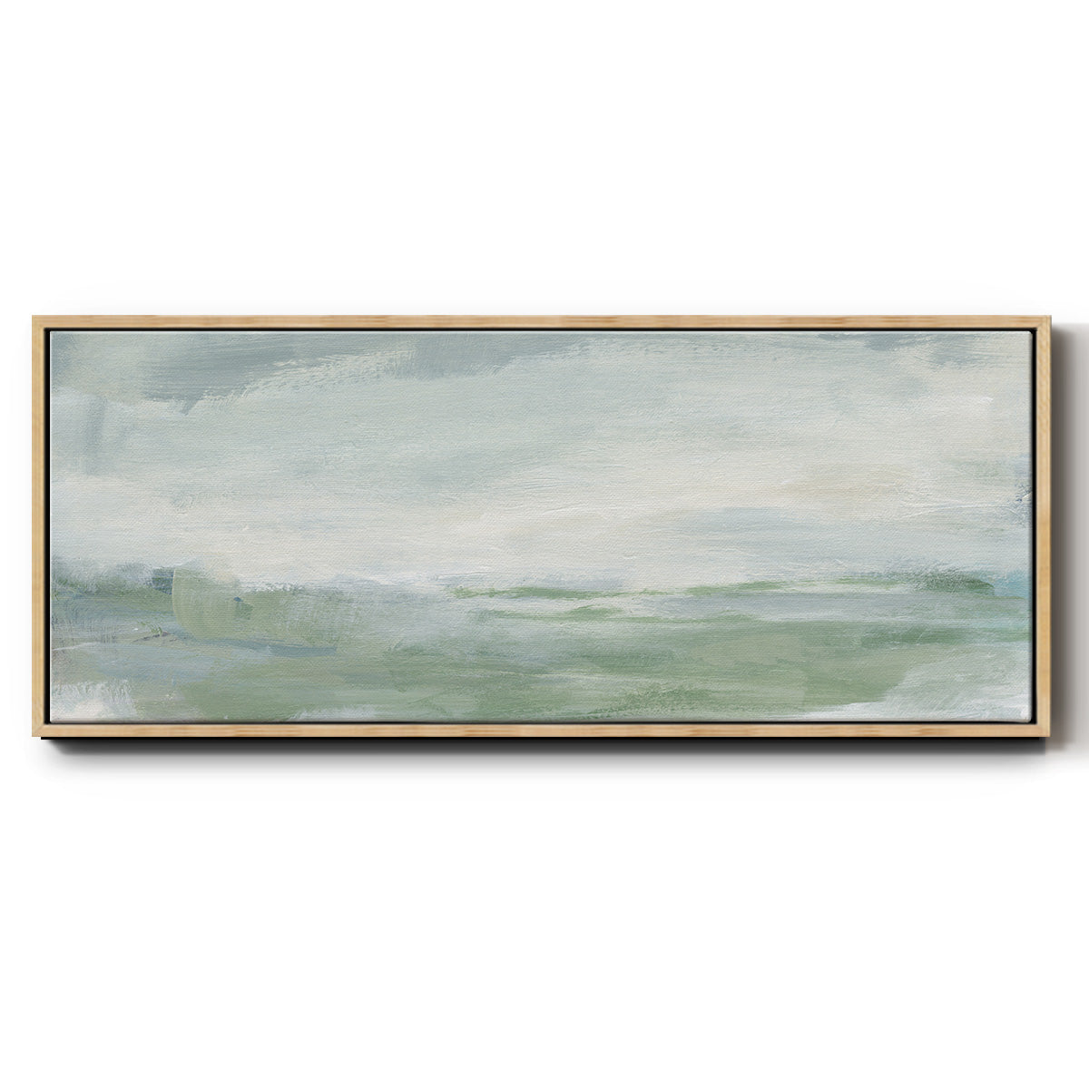 Coastal II - Floater Framed Canvas Print