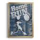 Home Run Hitter - Modern Framed Canvas Print