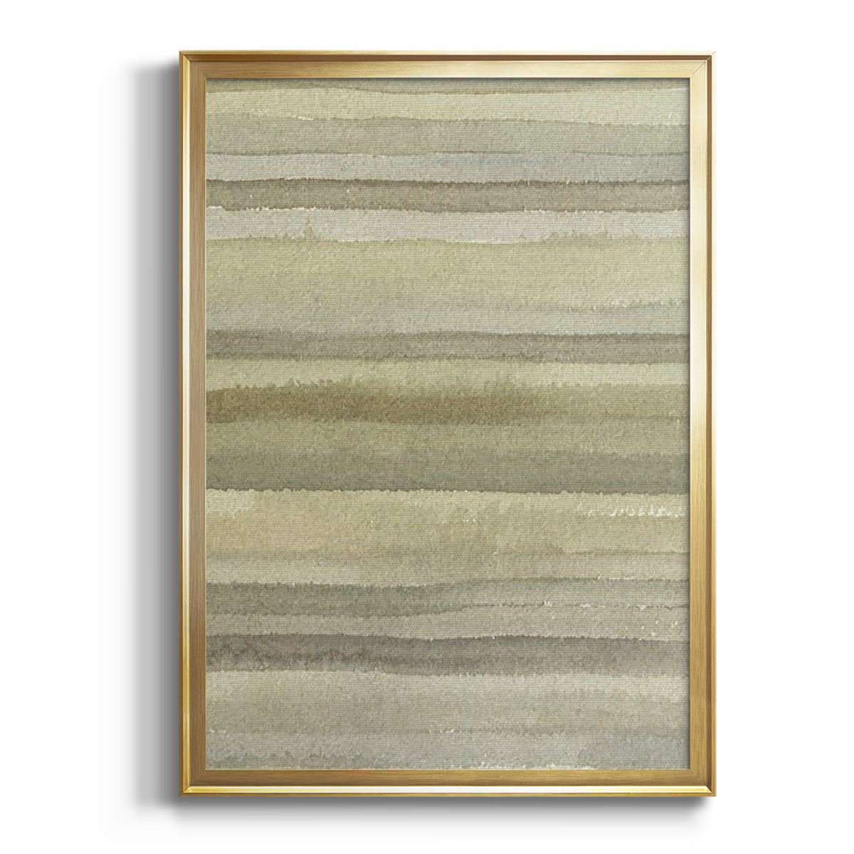 Lines in Neutral I - Modern Framed Canvas Print