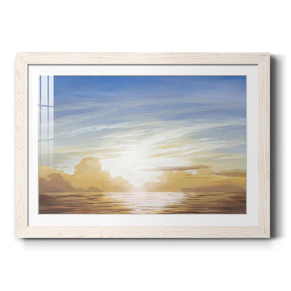 Luminous Waters III - Barnwood Framed Art Print
