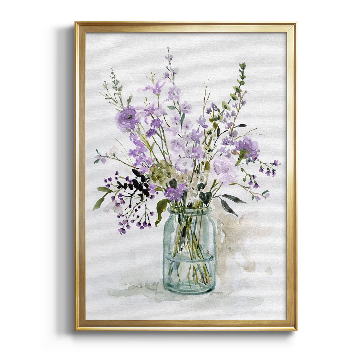 Purple Passion II - Modern Framed Canvas Print