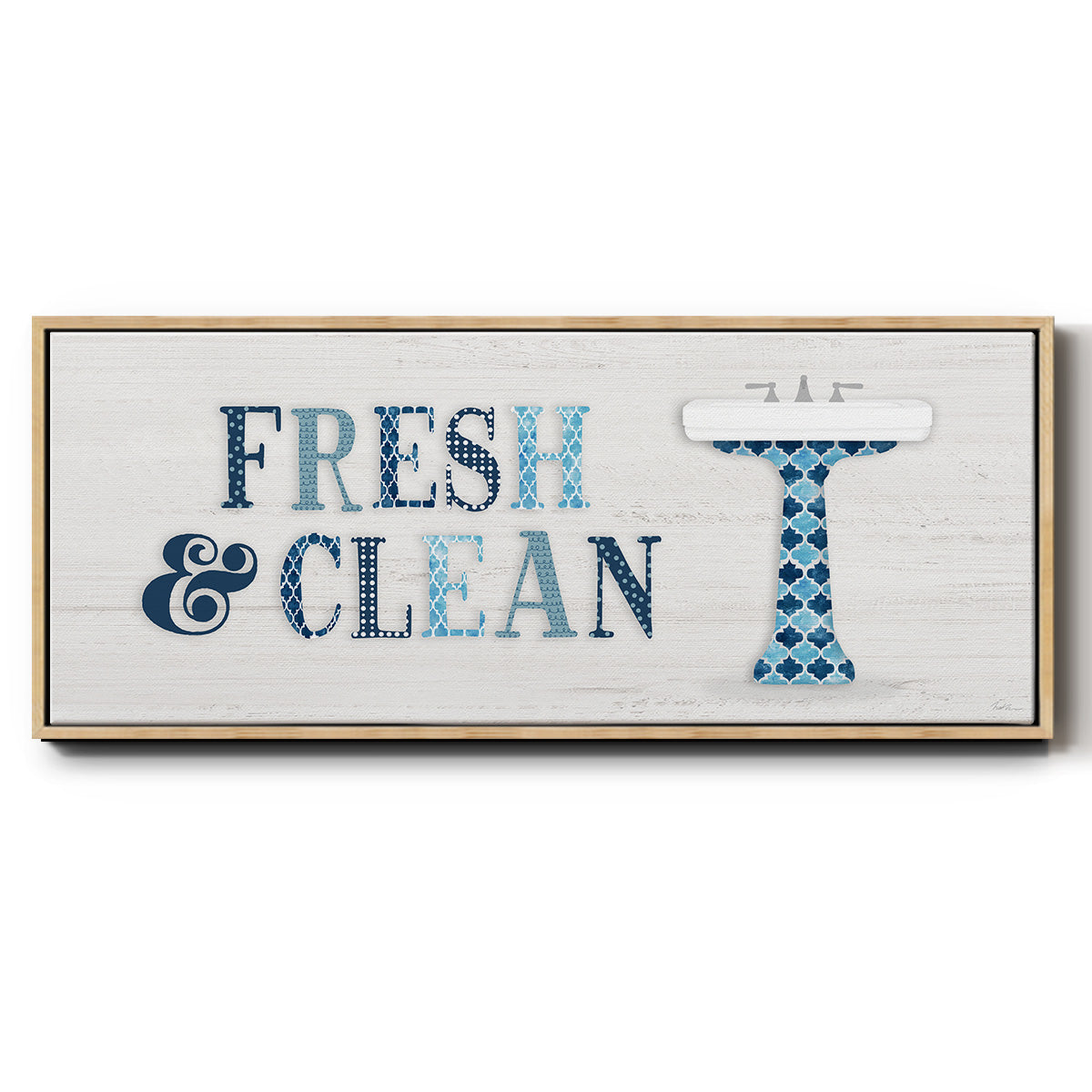 Fresh and Clean - Floater Framed Canvas Print