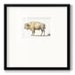 White Buffalo Premium Framed Print Double Matboard