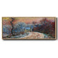 Road to Giverny in Winter, Sunset, 1885 - Floater Framed Canvas Print