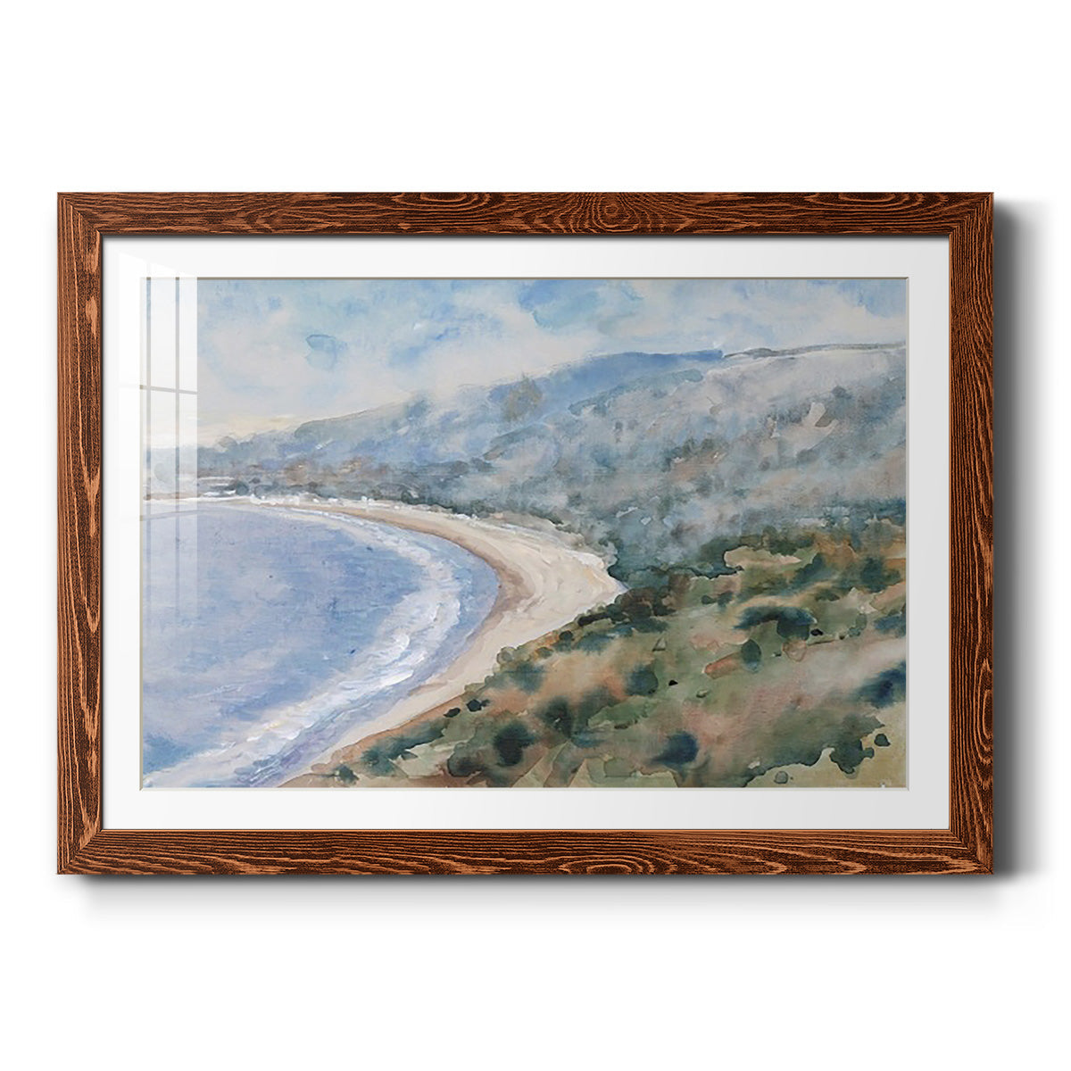 Coastal Mist I - Barnwood Framed Art Print