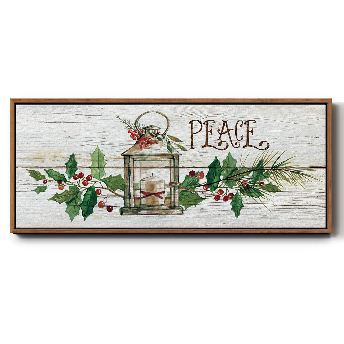 Rustic Peace - Floater Framed Canvas Print