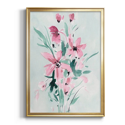 Posy Blooms II - Modern Framed Canvas Print