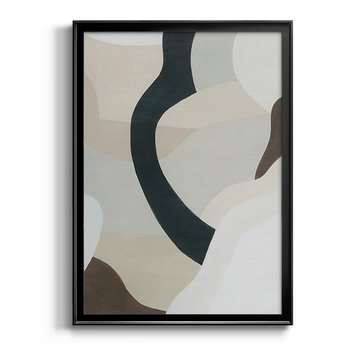 Shifting Neutrals II - Modern Framed Canvas Print