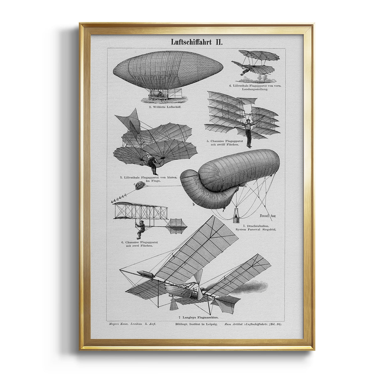 Industrial Flight - Modern Framed Canvas Print