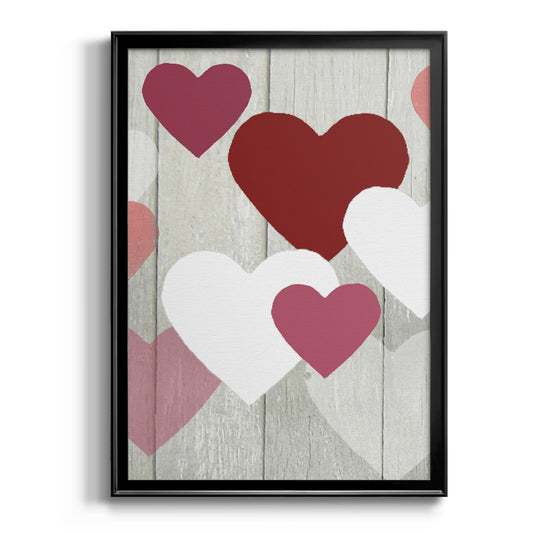 DIY Love Collection F - Modern Framed Canvas Print