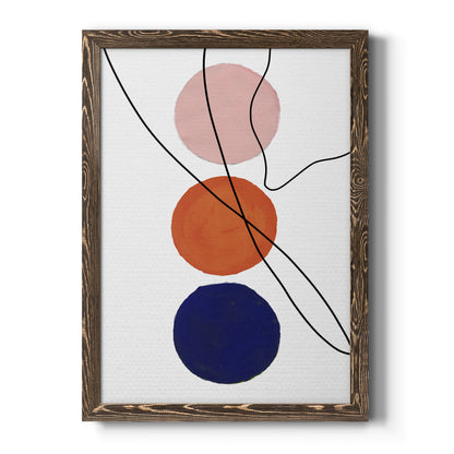 Millenium Geo Abstract - Barnwood Framed Canvas Print