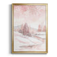 Blush Winter - Modern Framed Canvas Print