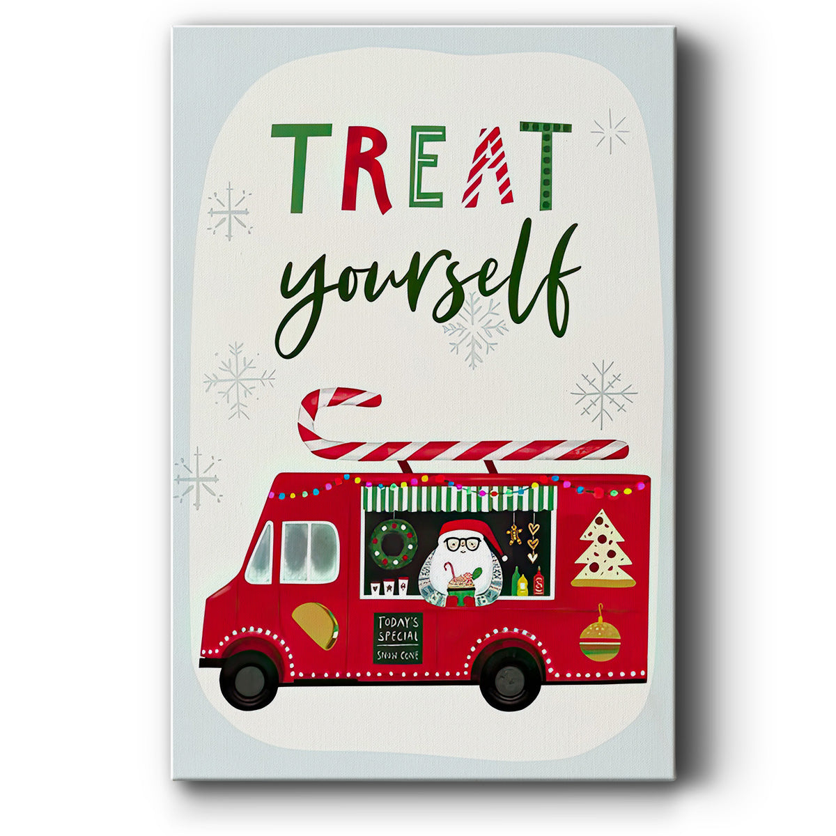 Santa's Foodtruck Collection B - Gallery Wrapped Canvas