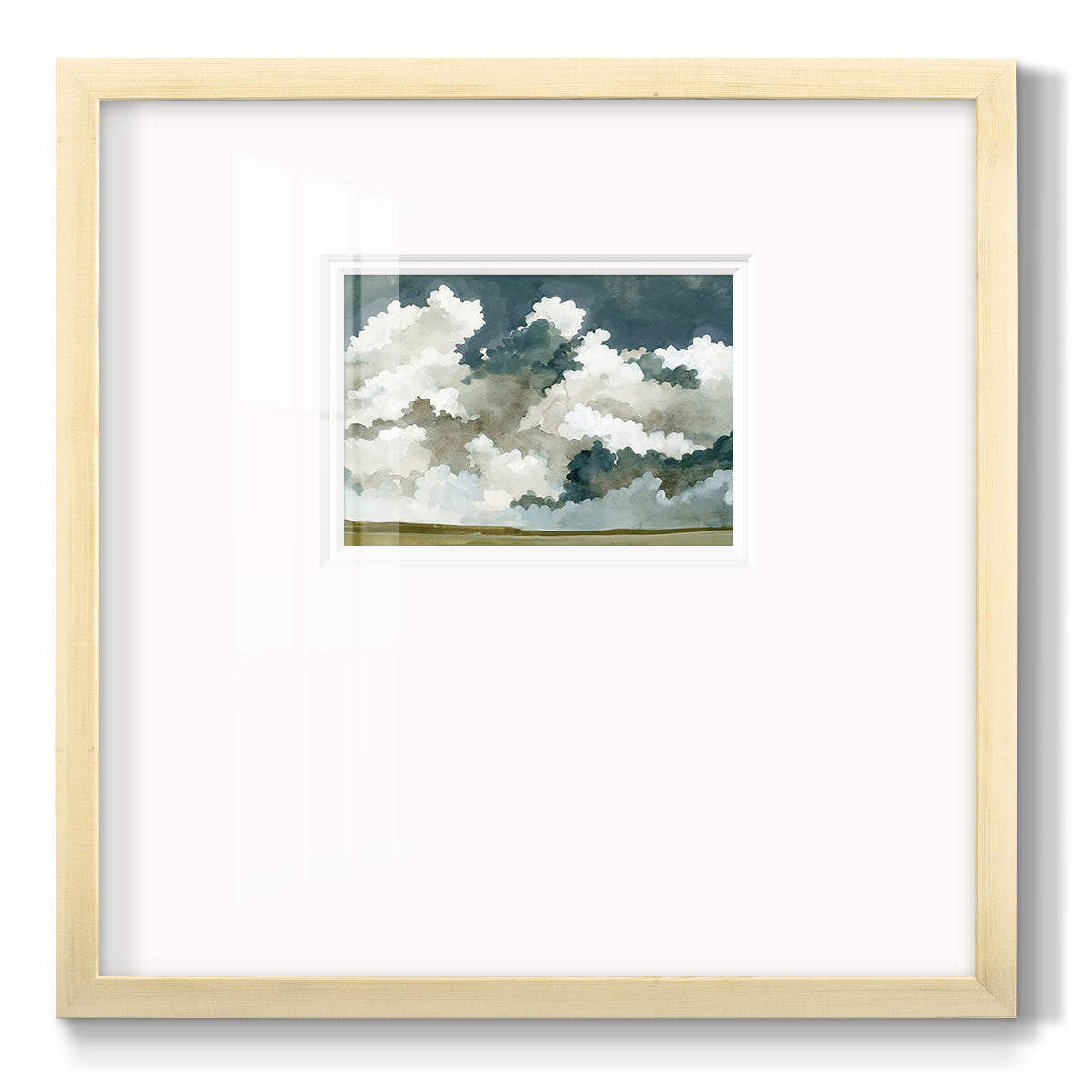 Vast Neutral Sky III Premium Framed Print Double Matboard