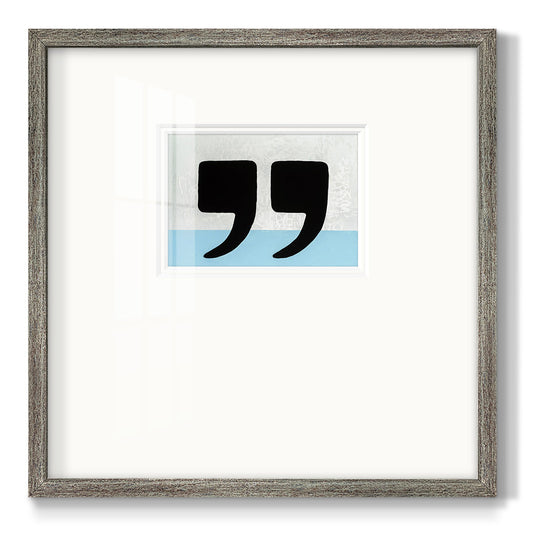 He Said She Said - Double Matboard Framed Print