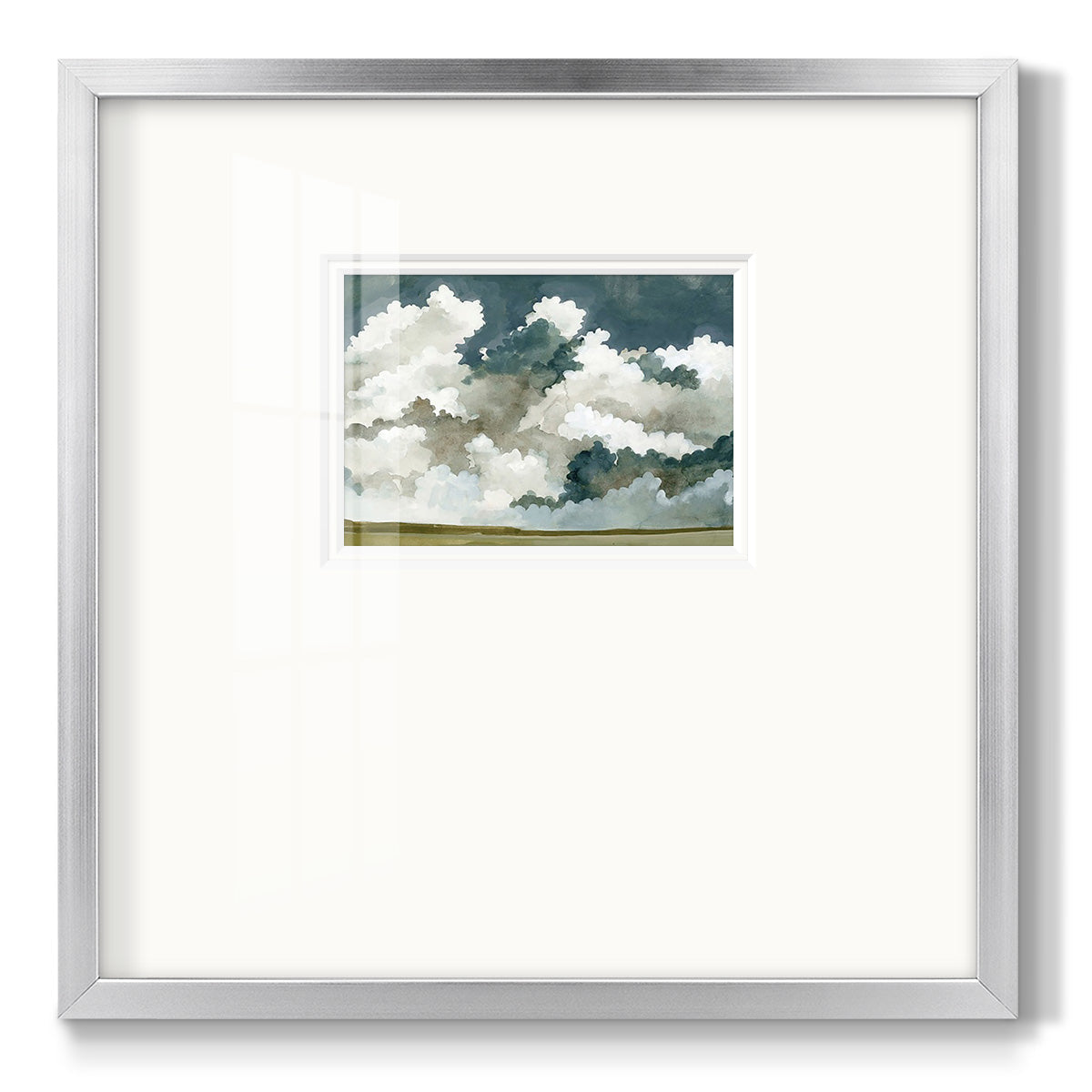 Vast Neutral Sky III Premium Framed Print Double Matboard