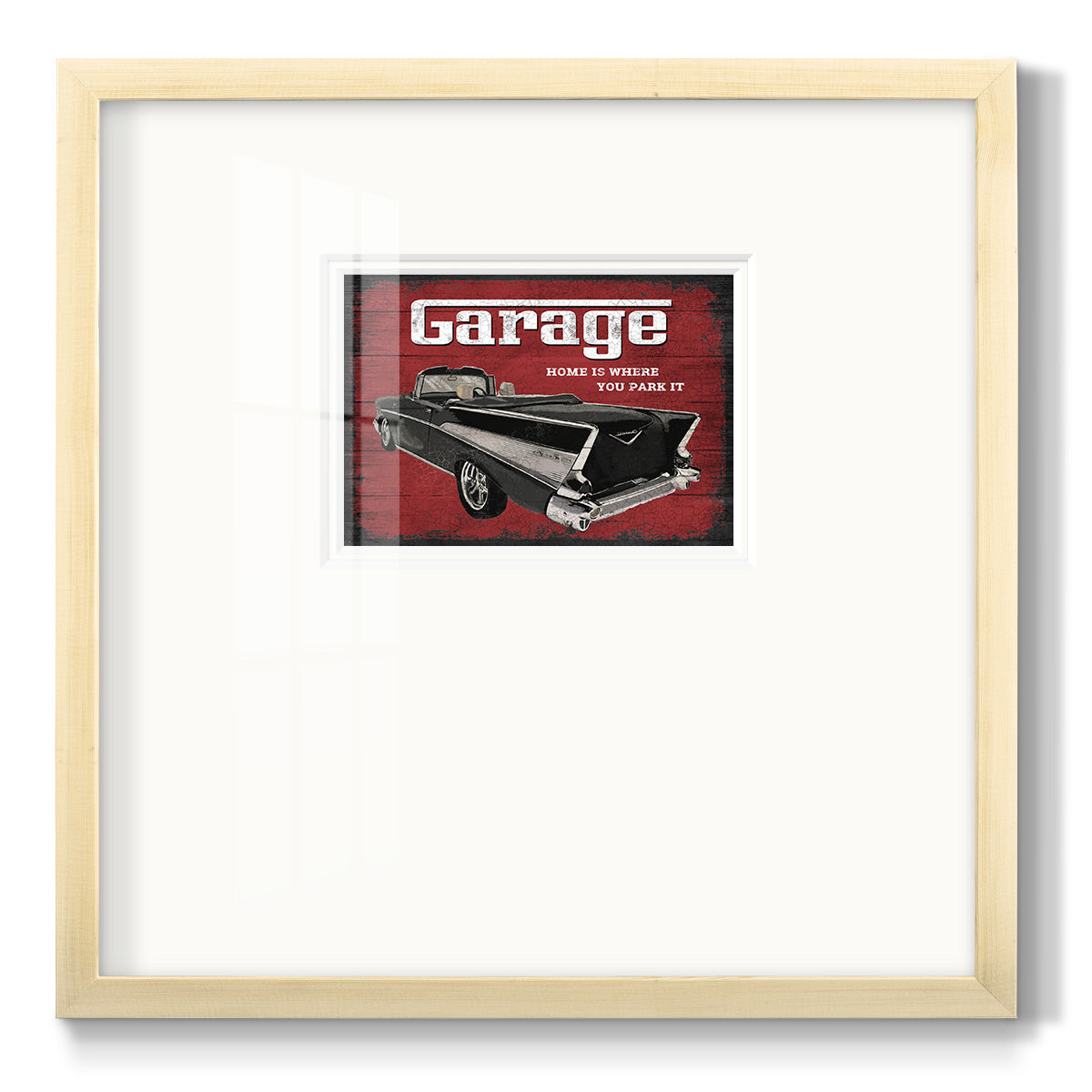 The Garage - Double Matboard Framed Print