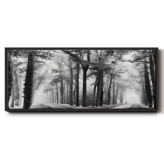 Turning Left Wasn't Right - Floater Framed Canvas Print