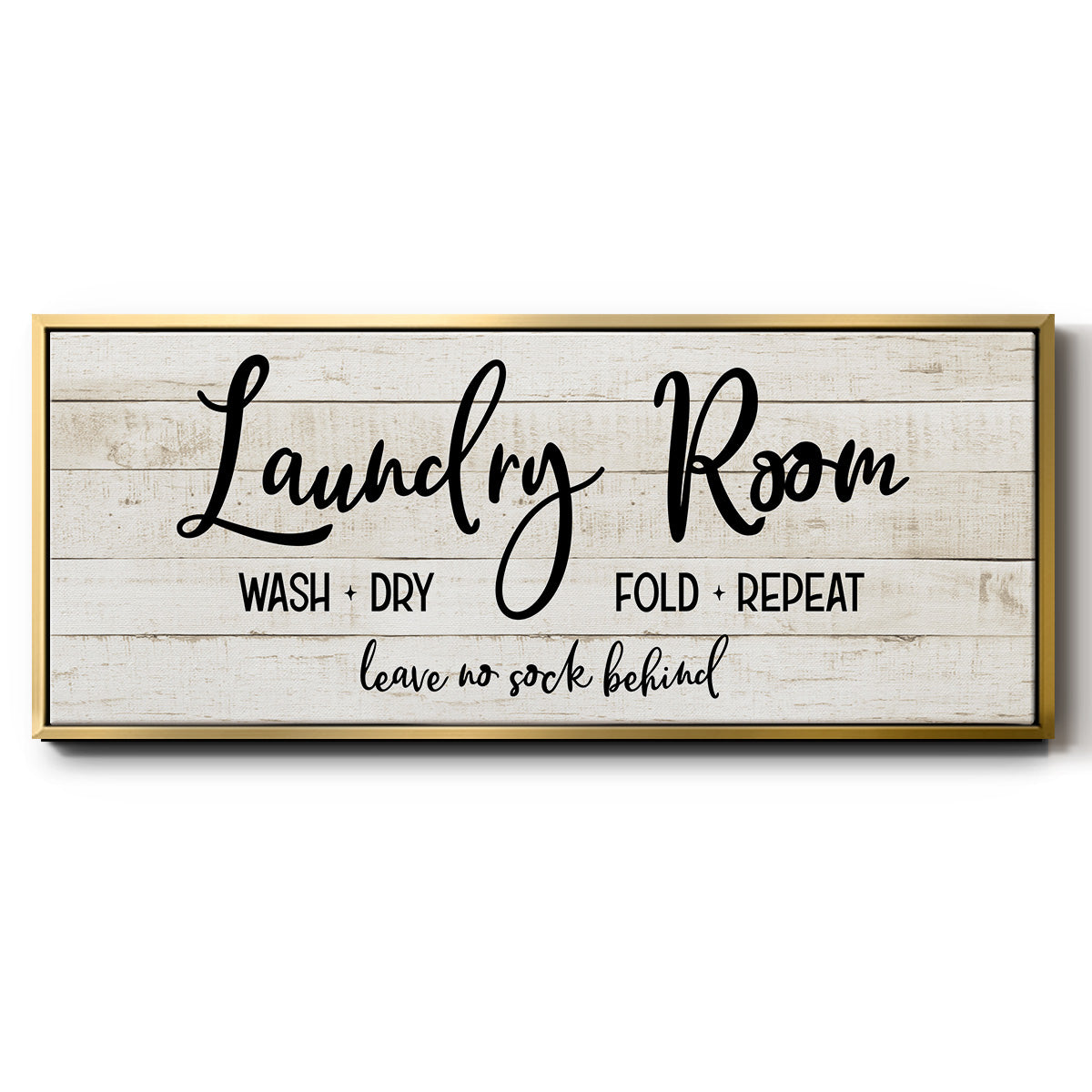 Leave No Sock Behind - Floater Framed Canvas Print