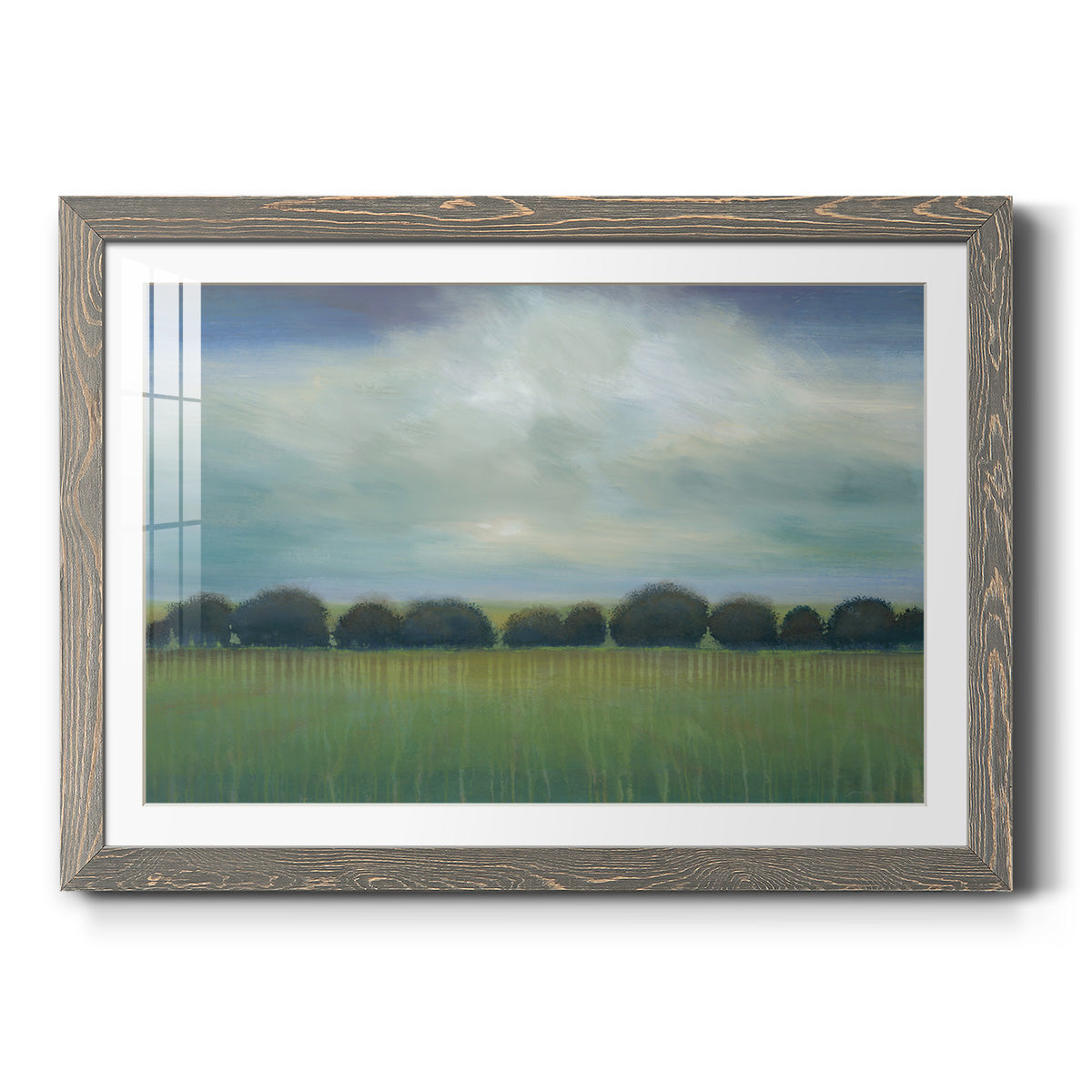 Greener Pastures - Barnwood Framed Art Print