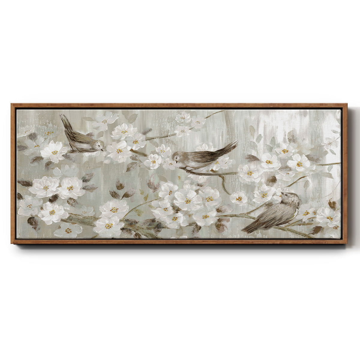 Songs of Spring - Floater Framed Canvas Print