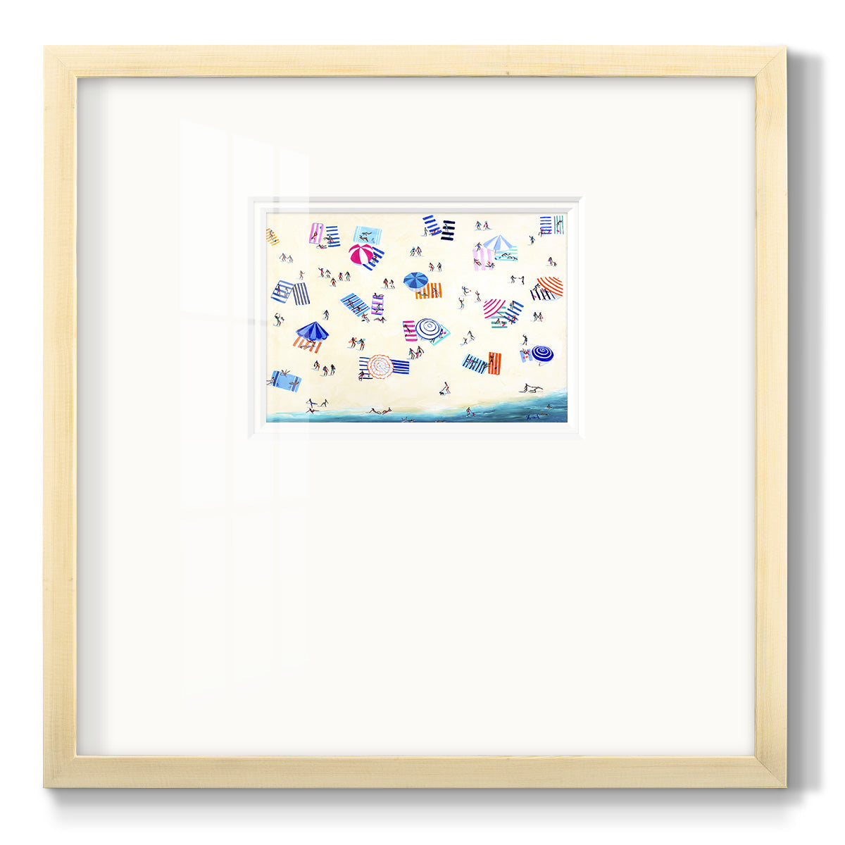 Colorful Beach - Double Matboard Framed Print