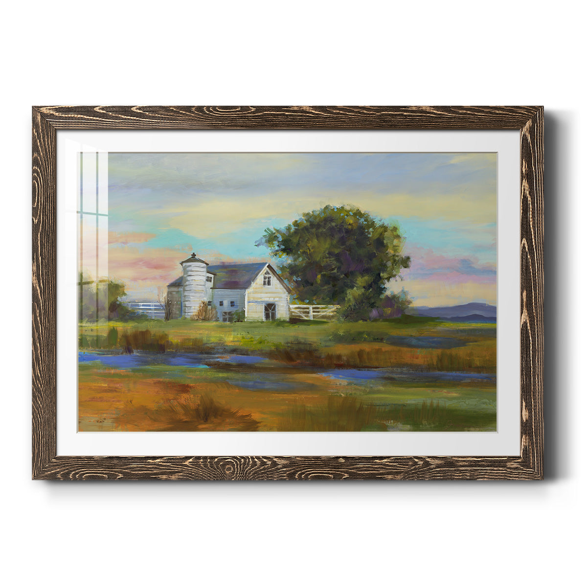 Down By The Barn - Barnwood Framed Art Print