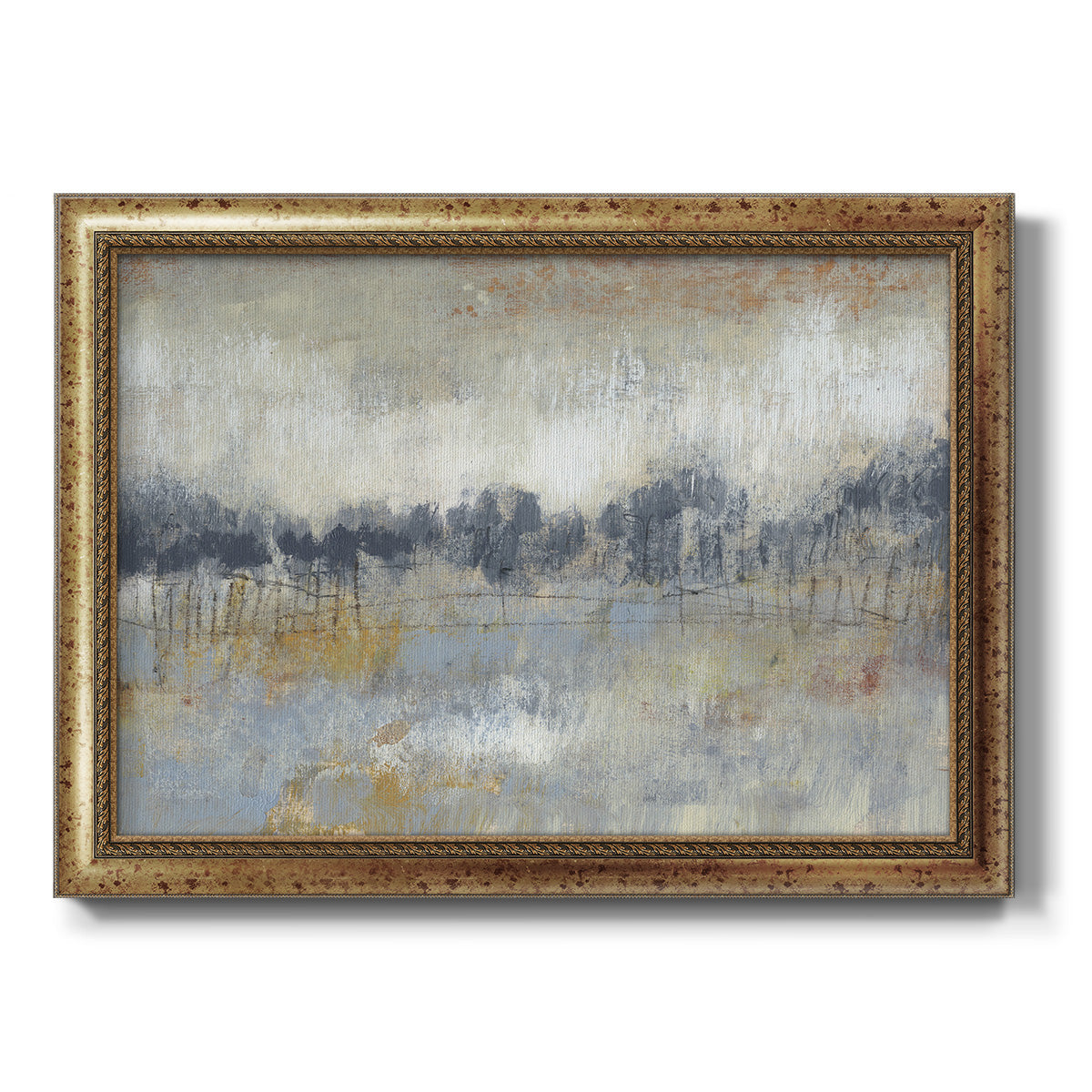 Cool Grey Horizon II Premium Framed Canvas- Ready to Hang