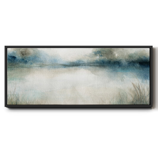 Still Evening Waters I - Floater Framed Canvas Print