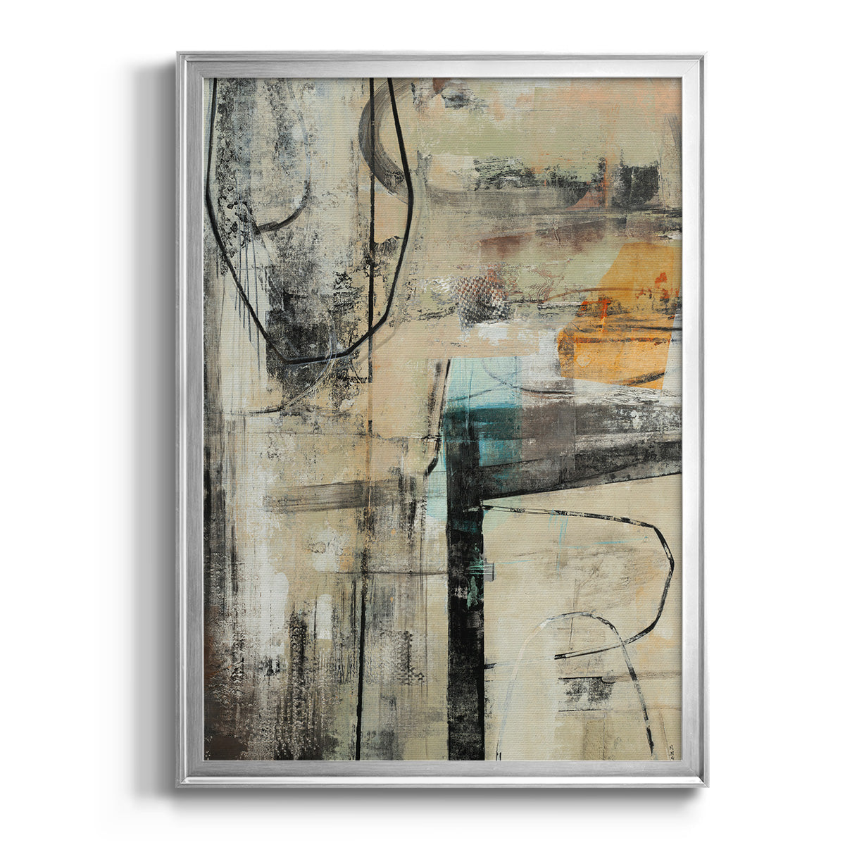 Persistence I - Modern Framed Canvas Print