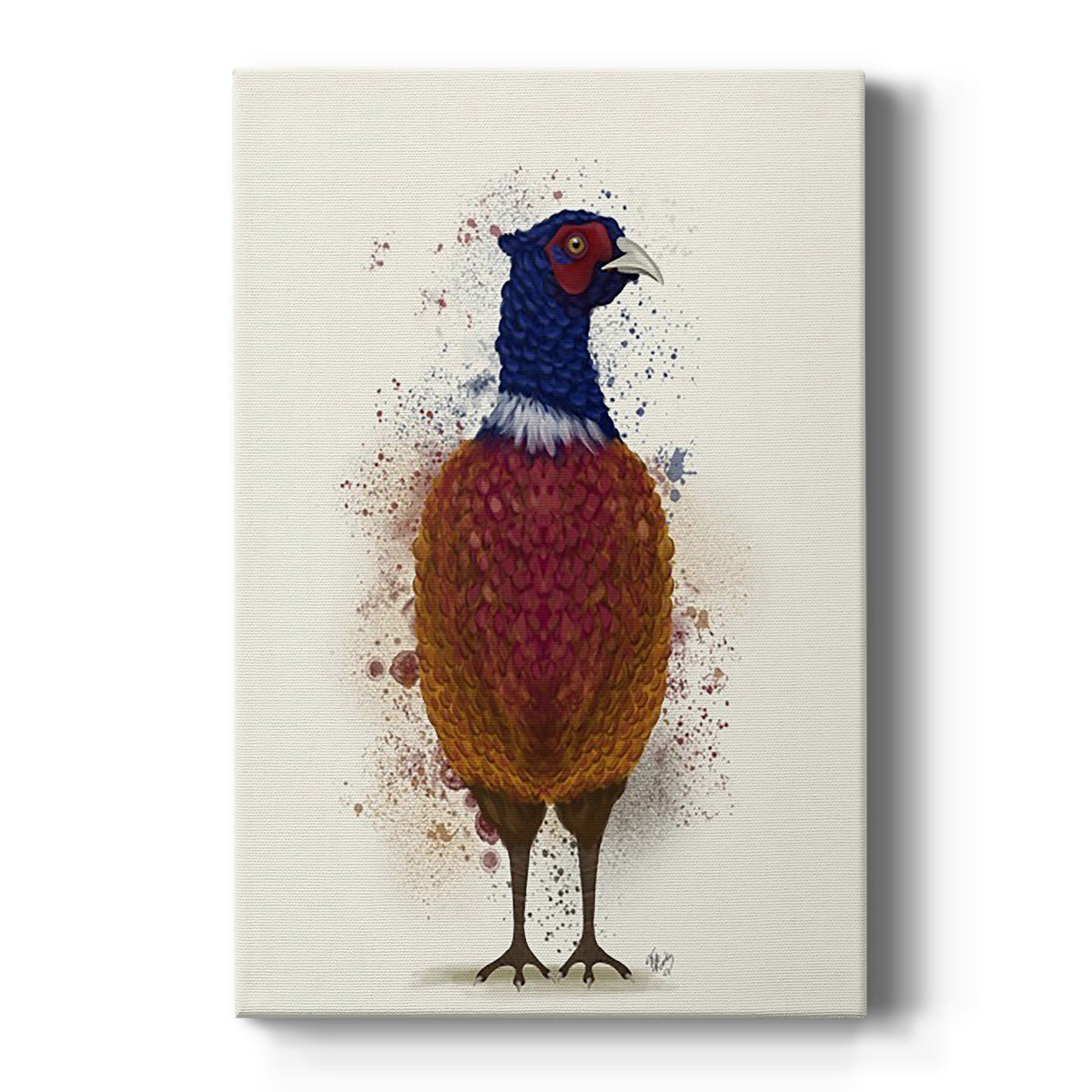 Pheasant Splash 3 Premium Gallery Wrapped Canvas - Ready to Hang