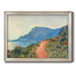 Affiche La Corniche près de Monaco Peinture - Ornate Framed Canvas Print
