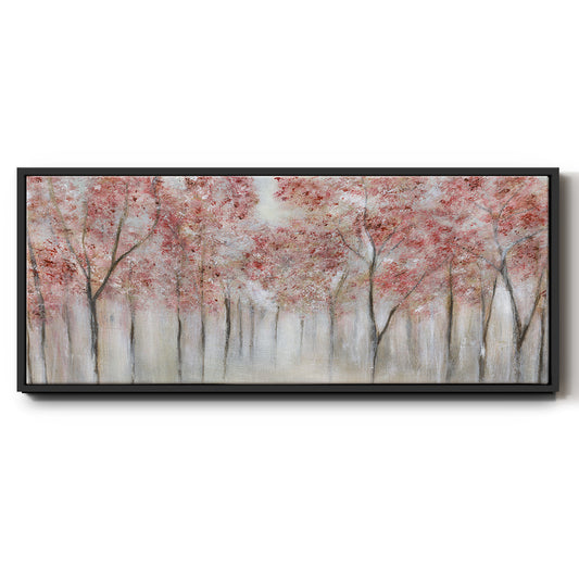 Blushing Spring - Floater Framed Canvas Print
