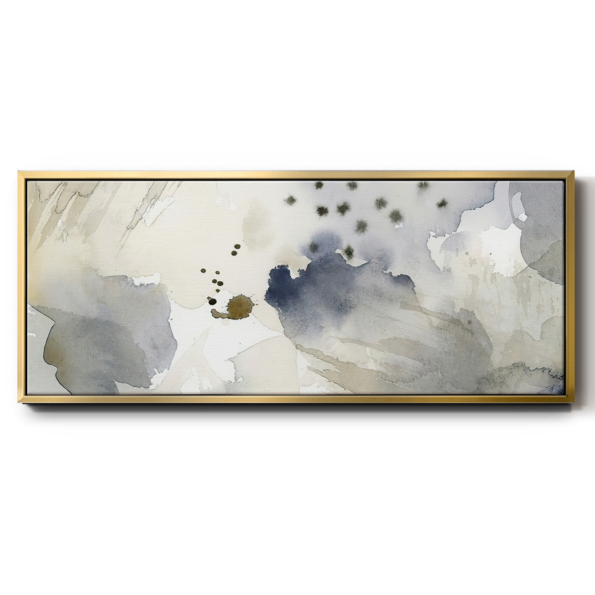 Dried Bergamot in Mist II - Floater Framed Canvas Print
