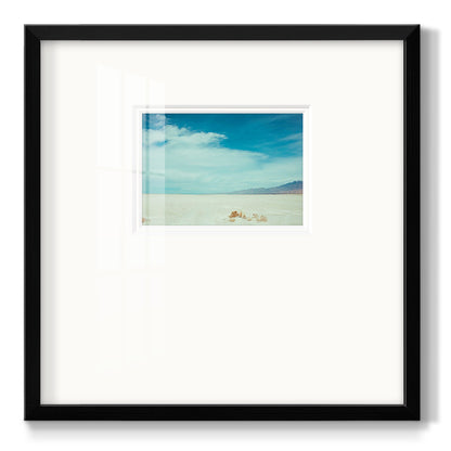 Salt Flat Walk I - Double Matboard Framed Print