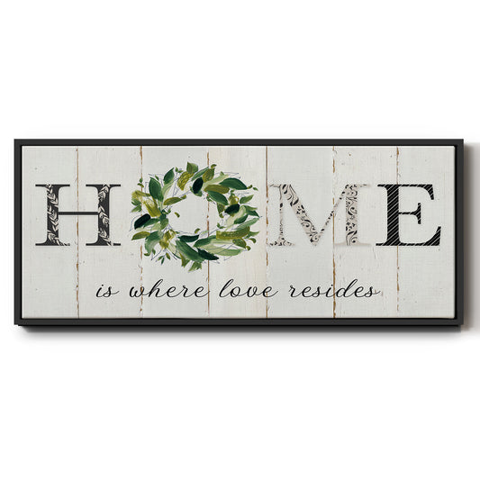 Love Resides - Floater Framed Canvas Print