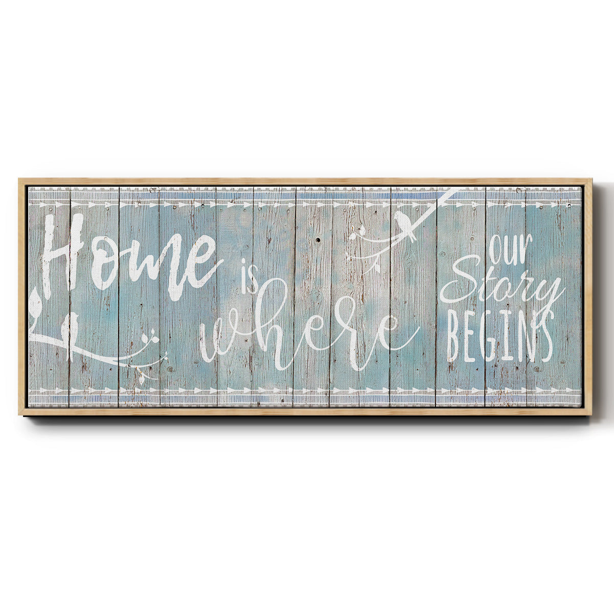Home Story - Floater Framed Canvas Print