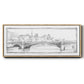 Pont de Notre Dame - Floater Framed Canvas Print