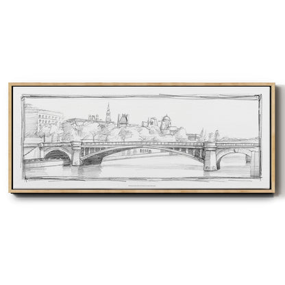 Pont de Notre Dame - Floater Framed Canvas Print