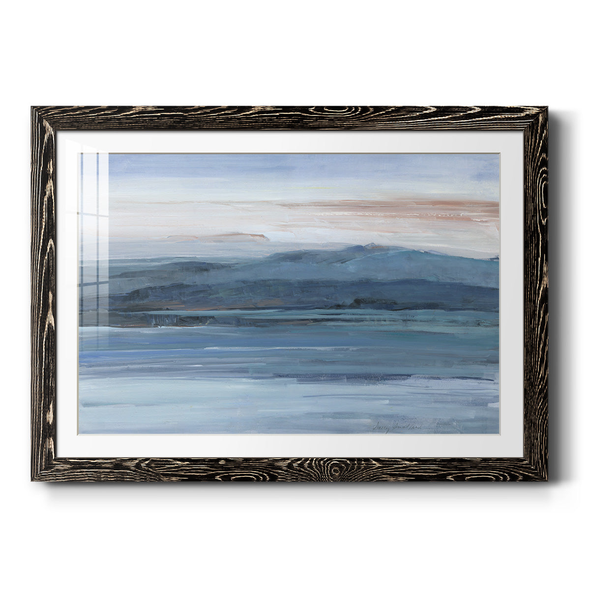 Across The Lake - Barnwood Framed Art Print
