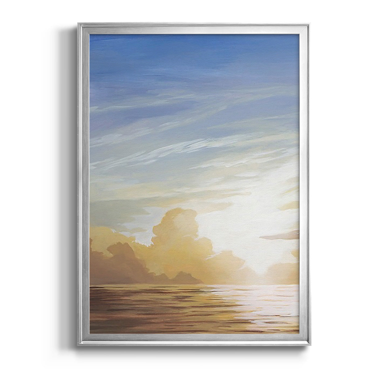 Luminous Waters I - Modern Framed Canvas Print