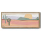 Cactus Plateau I - Floater Framed Canvas Print