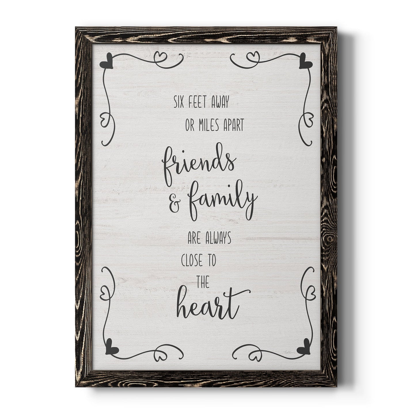 Six Feet - Barnwood Framed Canvas Print