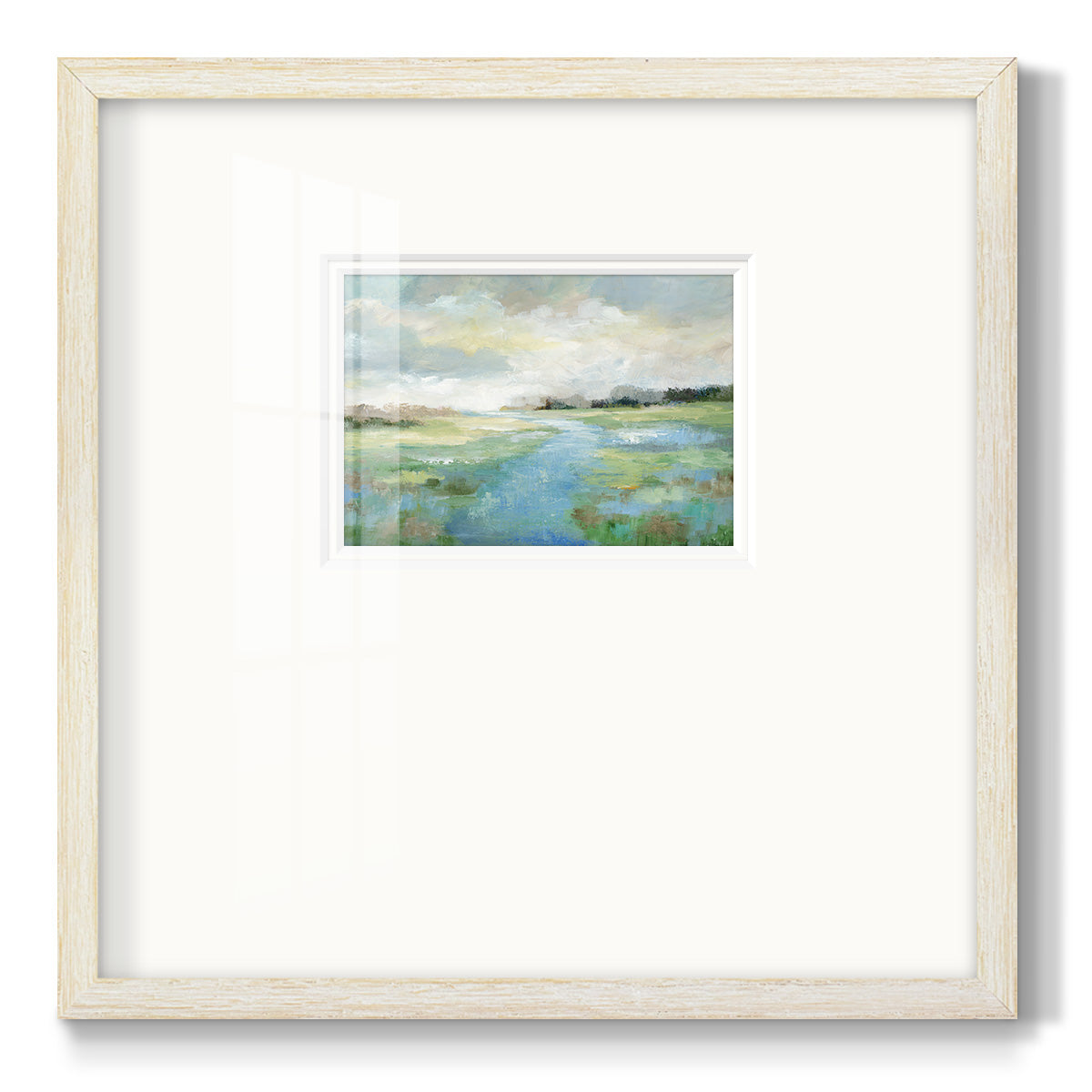 Winding Stream Premium Framed Print Double Matboard