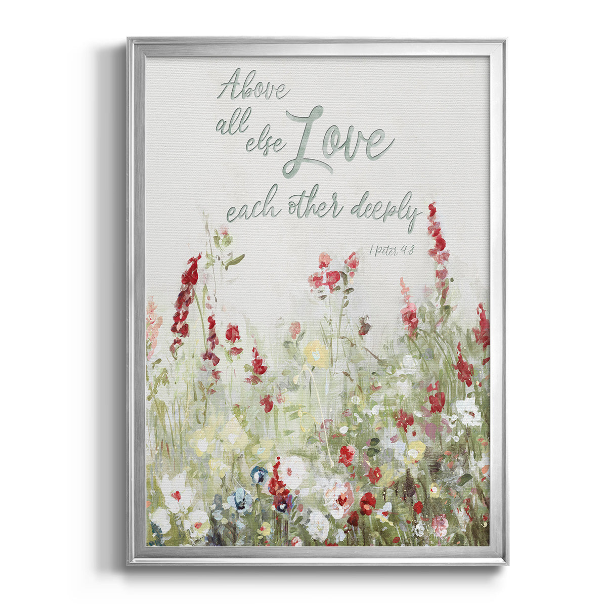 Love Meadow - Modern Framed Canvas Print