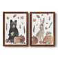 Cute Autumn Forest I - Premium Framed Canvas 2 Piece Set - Ready to Hang