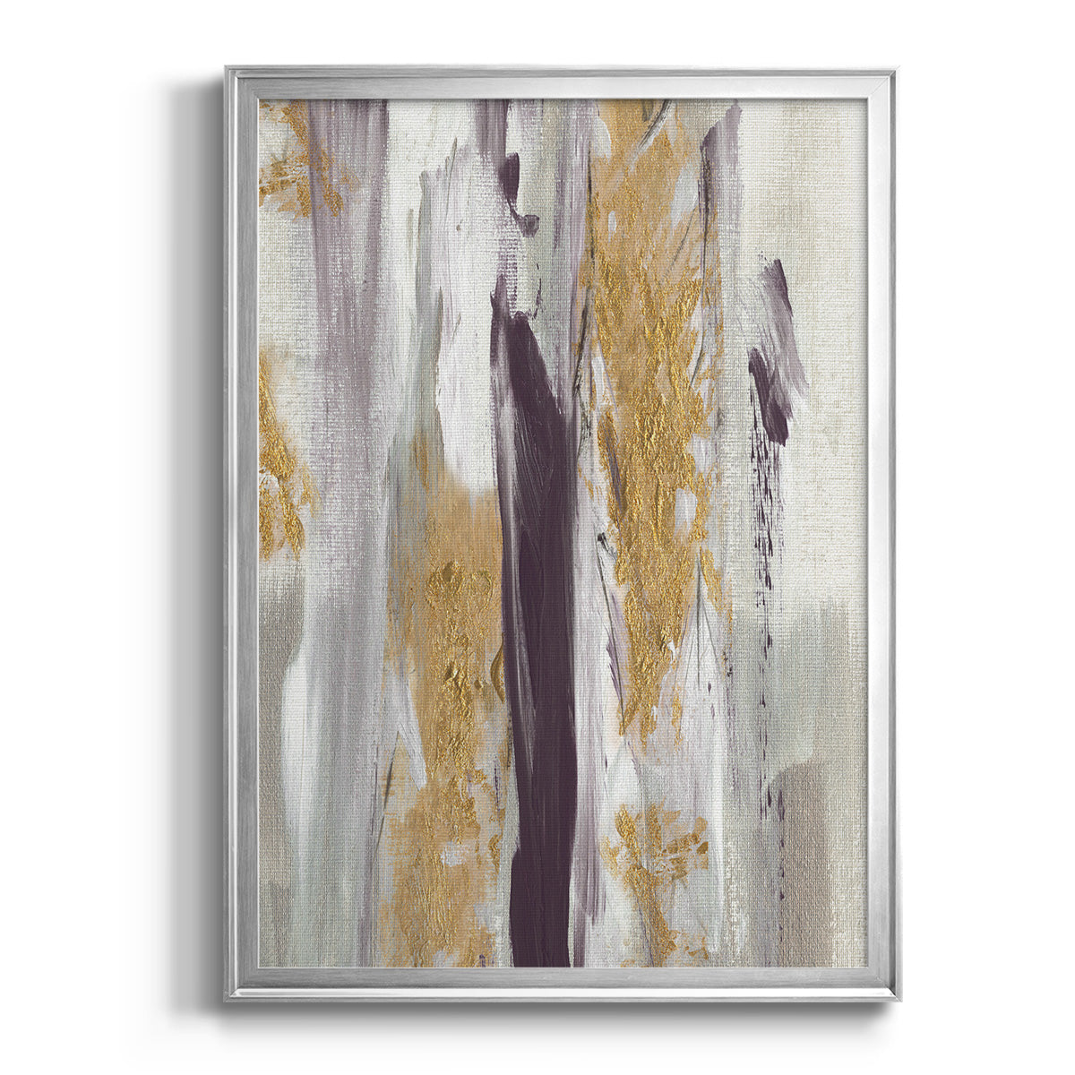 Tumultuous Amethyst II - Modern Framed Canvas Print