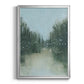 Marsh Morning Fog I - Modern Framed Canvas Print